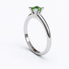 varitsa-jewellers - Solitaire Gold Engagement Ring with 0.35ct Princess Cut Emerald- 01SG04E